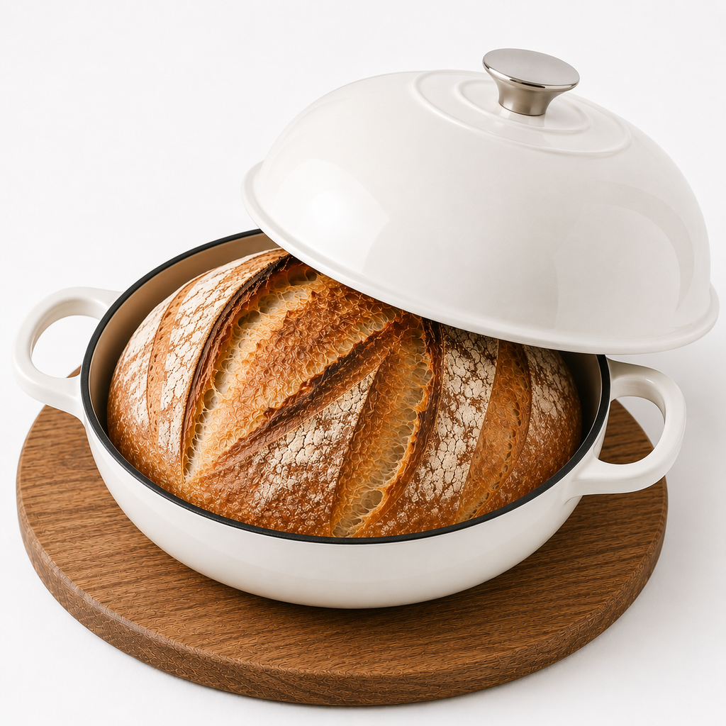 Enamelled Cast Iron Dutch Oven — Sourdough Bread Baker