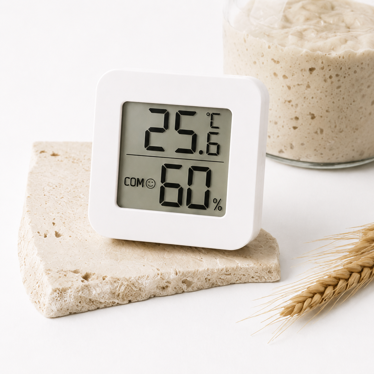 Kitchen Thermometer & Humidity Monitor — Sourdough Essential
